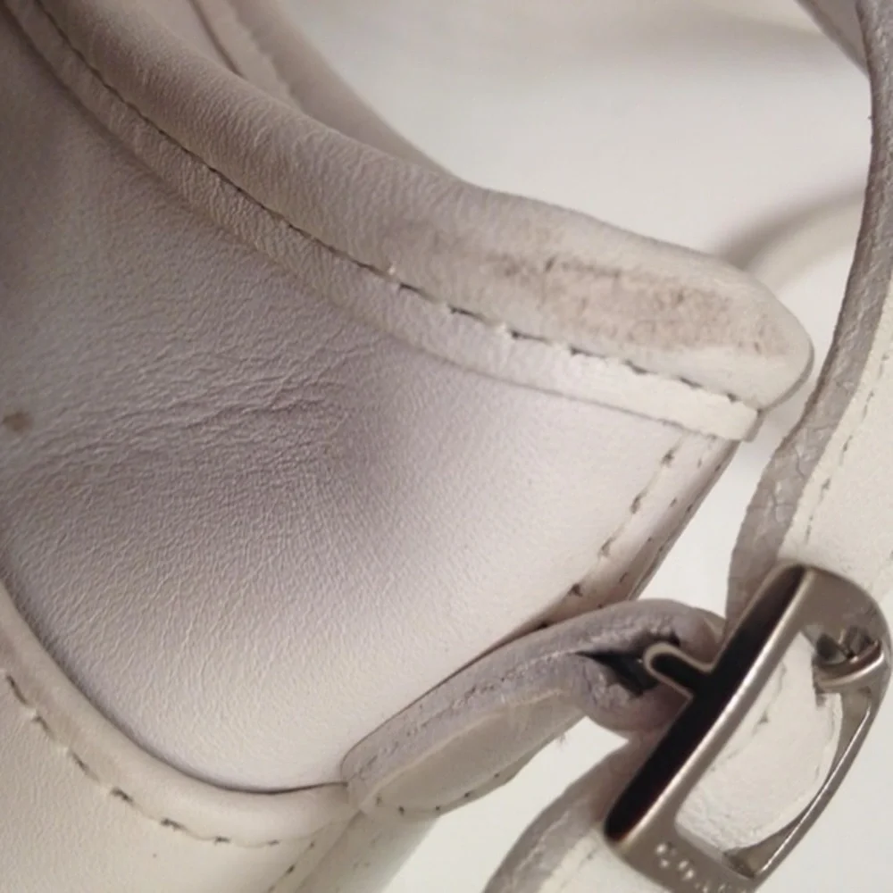 COACH vintage white glovetan leather crossbody mambo bag 9062